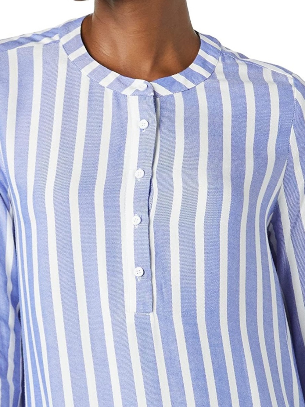 Amazon Essentials Blue & White Vertical Stripe Tunic Top - Size XXL - Picture 6 of 15